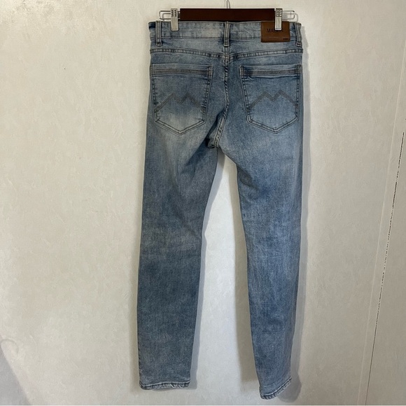 Women’s Blue Johnny Straight Leg Distressed Jeans - Picture 2 of 8